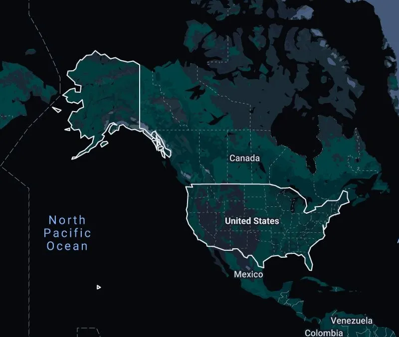 USA map